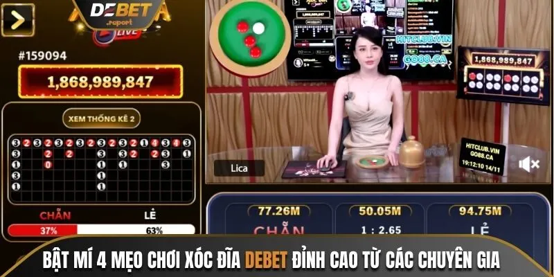 Mẹo chơi xóc đĩa Debet