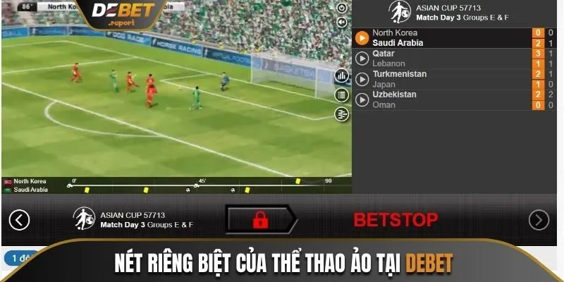 Cá Cược Thể Thao Ảo Thú Vị, Kiếm Tiền Khủng Tại Debet 4 Nét riêng biệt của thể thao ảo tại Debet