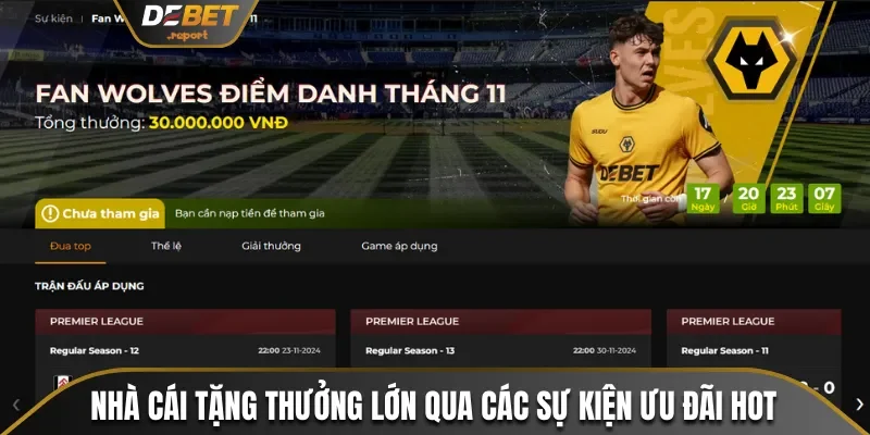 Nhà cái tặng thưởng lớn qua các chương trình ưu đãi hot 